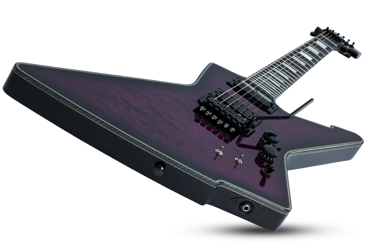 Schecter E-1 FR S Special Edition Trans Purple Burst TPB SKU 3071 - The Guitar World
