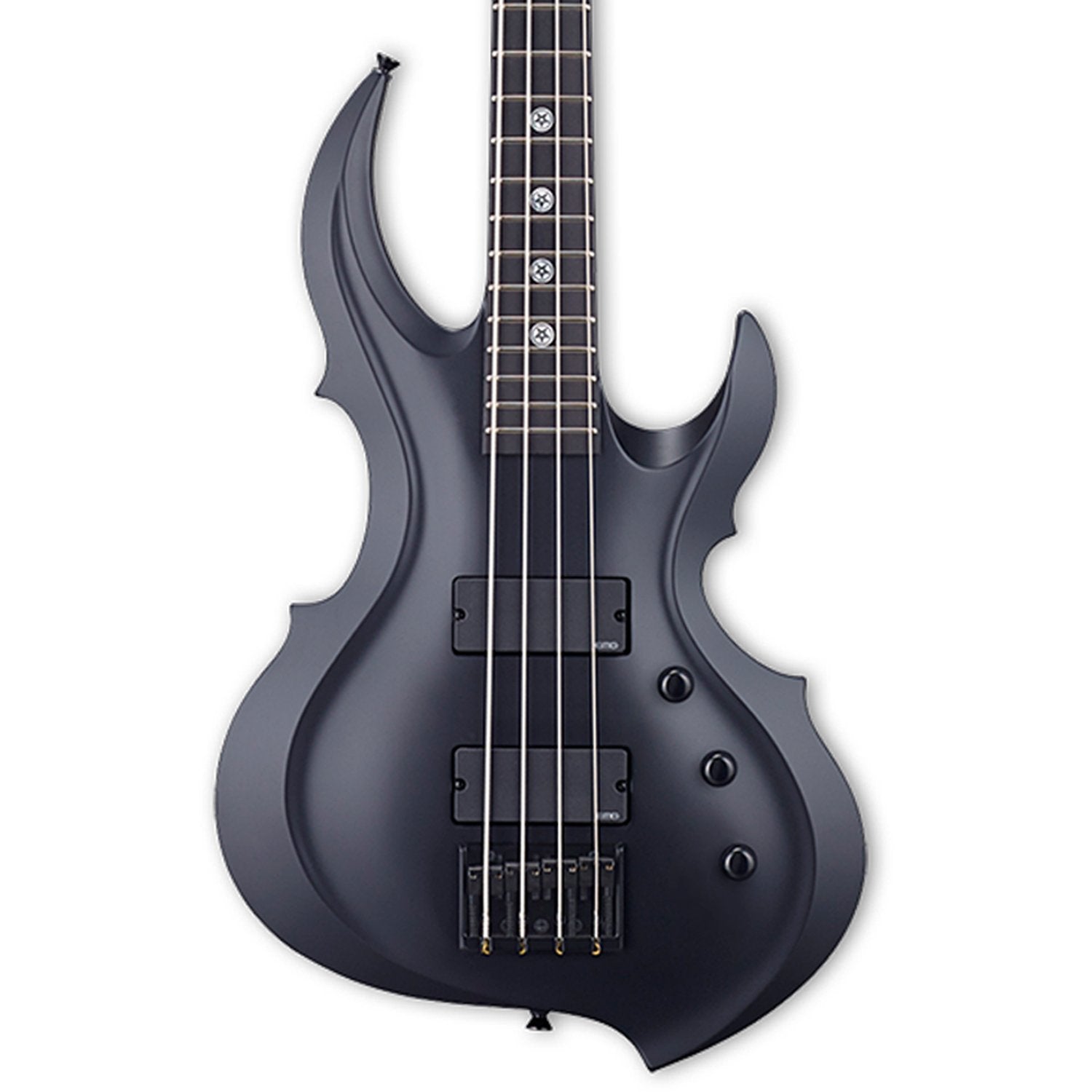 ESP Tom Araya Signature Series FRX Electric Bass (Black Satin) ETARAYAFRXBLKS - The Guitar World