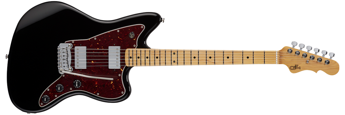 G L FULLERTON DELUXE DOHENY HH Electric Guitar in Jet Black The