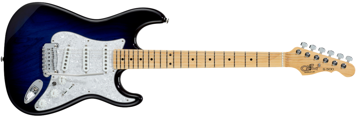 G&L FULLERTON DELUXE S-500 Electric Guitar in Blueburst