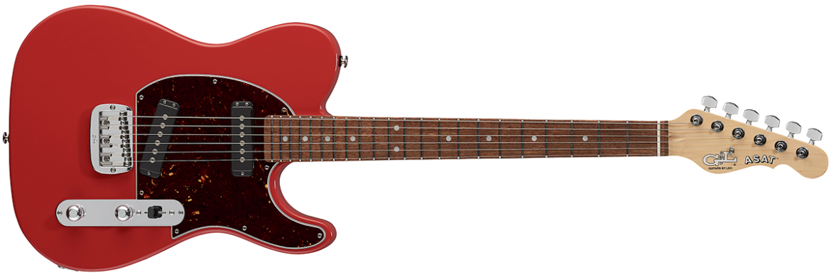 G L FULLERTON DELUXE ASAT SPECIAL Electric Guitar in Fullerton Red