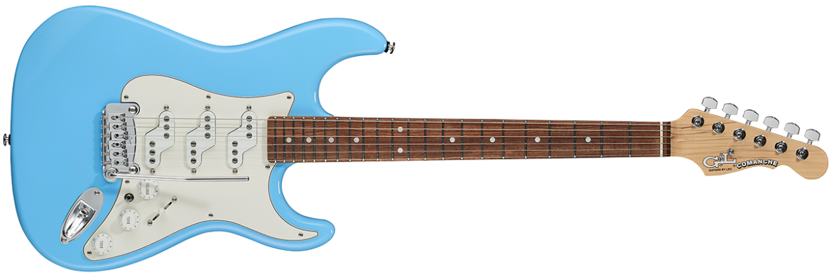 G&L FULLERTON DELUXE COMANCHE Electric Guitar in Himalayan Blue