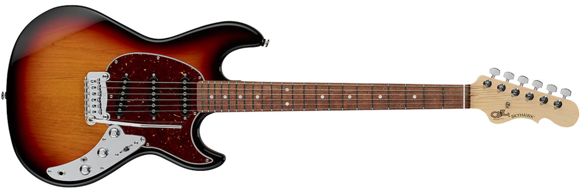 G&L FULLERTON DELUXE SKYHAWK Electric Guitar in 3 Tone Sunburst