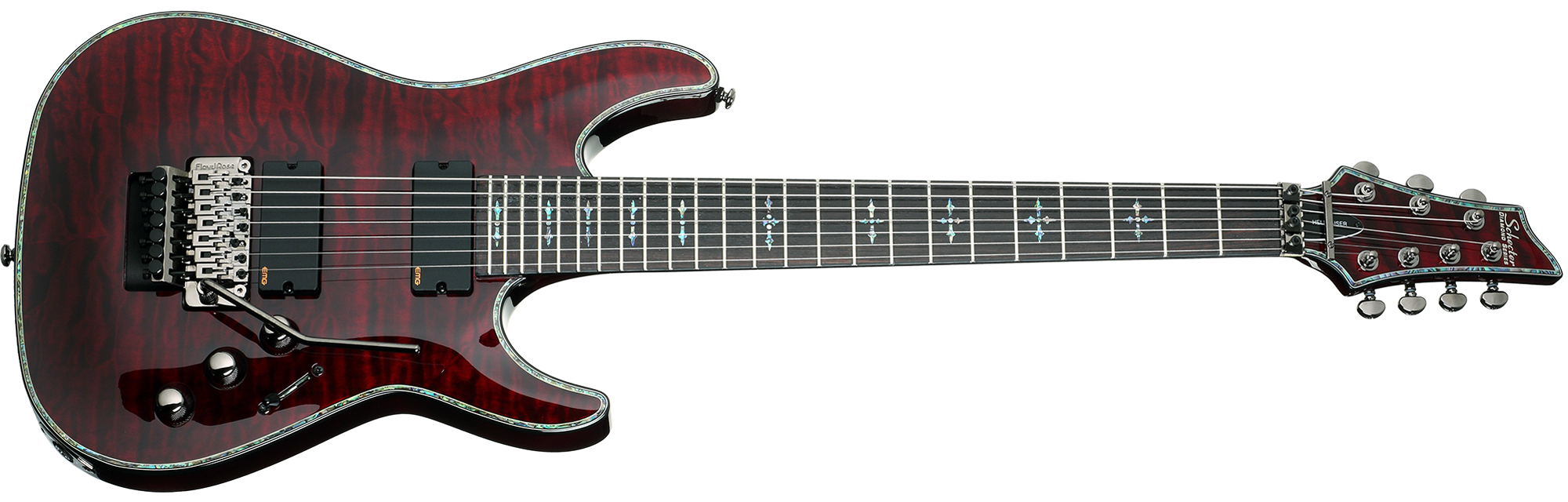 Schecter Hellraiser Series HR-C-7-FR-BCH Black Cherry 7 String Schecter Hellraiser Series HR-C-7-FR-BCH Black Cherry 7 String