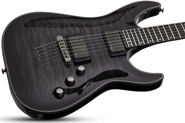 Schecter Hellraiser Hybrid C-1 in Trans Black Burst TBB SKU