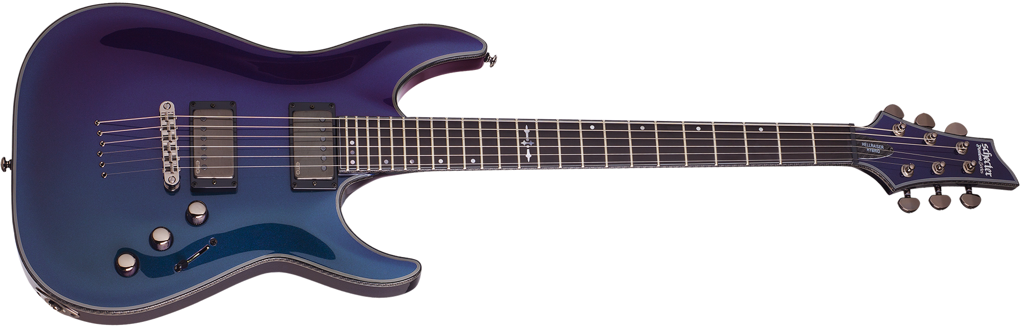 Schecter Hellraiser Hybrid C-1 Ebony Fretboard Electric Guitar Ultra Violet 1954-SHC