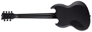 ESP LTD Viper-7 Baritone Black Metal Electric Guitar - Black Satin LVIPER7BBKMBLKS - The Guitar World