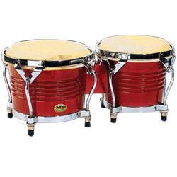Mano Percussion Red Wood 7 & 8 inch Bongo Set MP1778-RW - The Guitar World