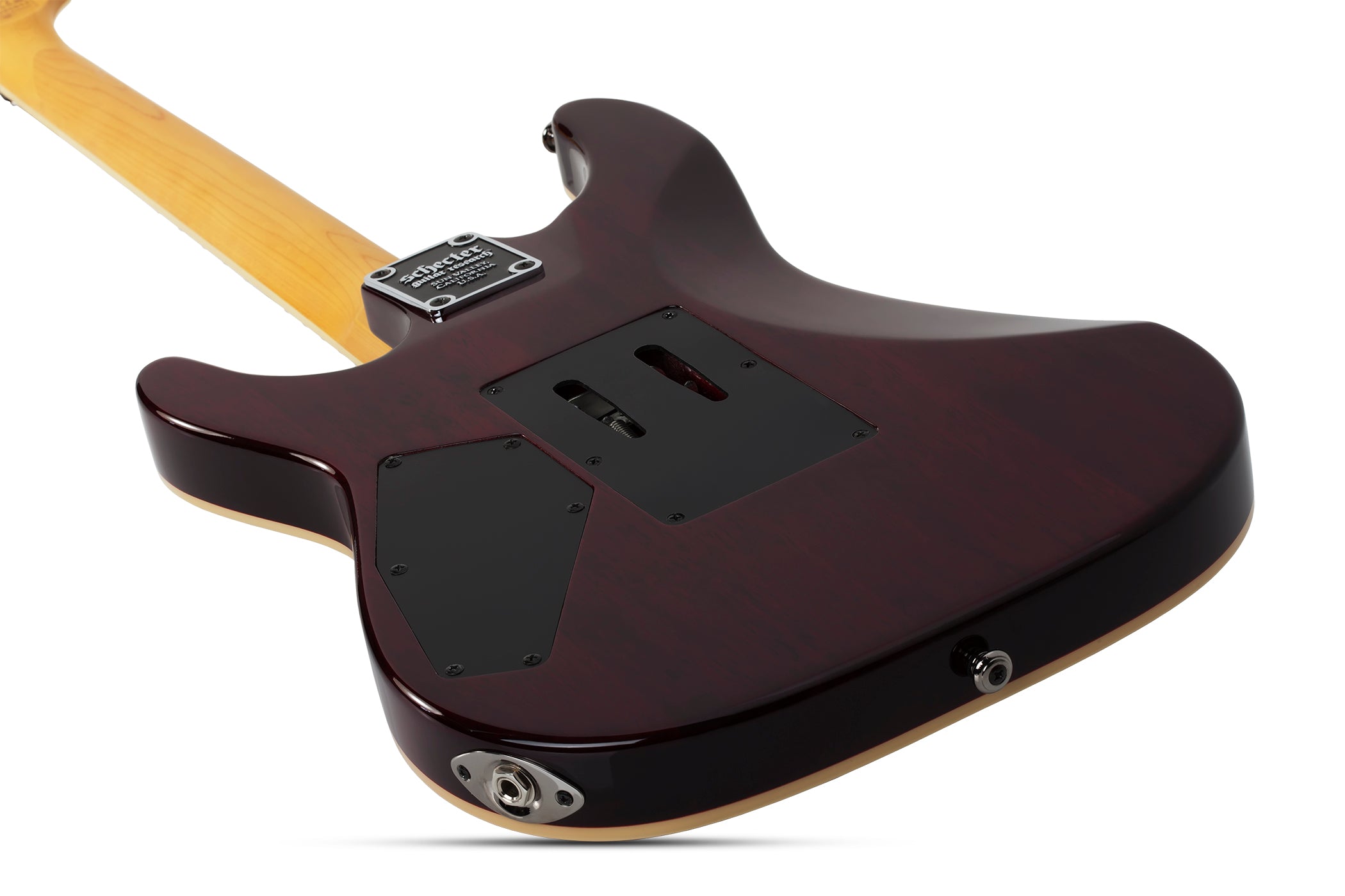 Schecter Omen Extreme Fr Electric Guitar With Floyd Rose, Black Cherry -  The Guitar World