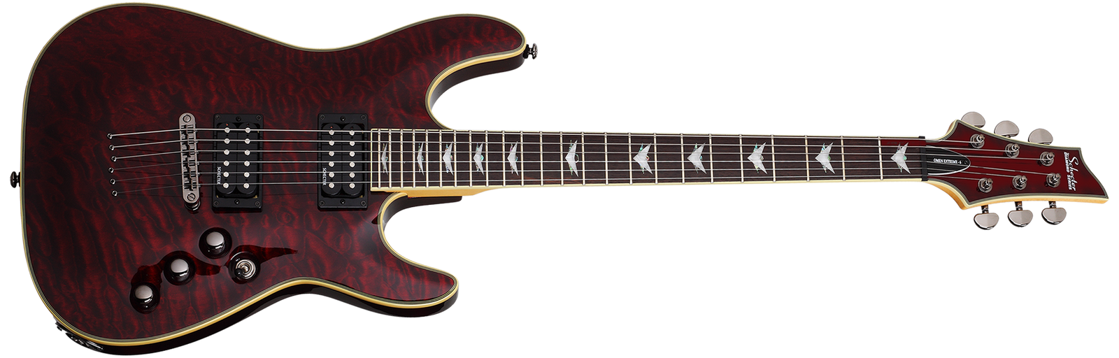 Schecter Omen Extreme-6 String Electric Guitar - Black Cherry 2004-SHC - The Guitar World
