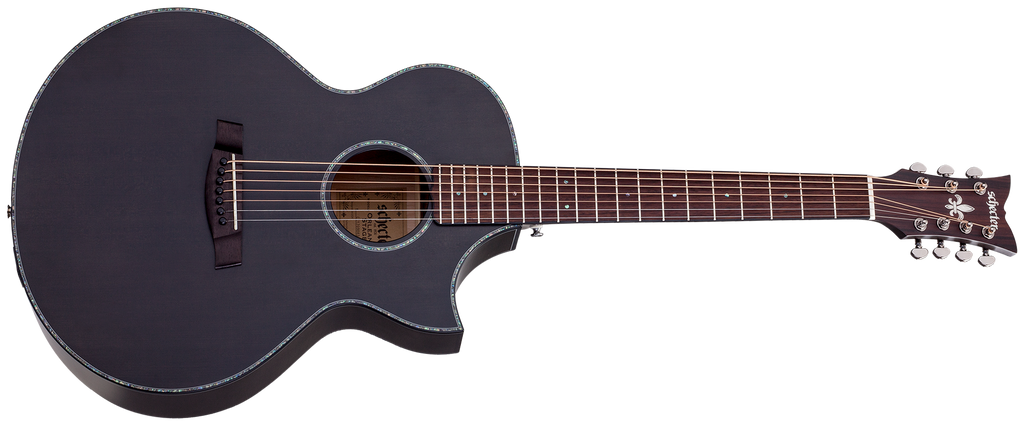 SCHECTER Orleans Stage 7 Acoustic 7 STRING Satin See Thru Black 3709 The Guitar World