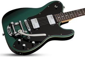Schecter Retro Series PT Fastback IIB Electric Guitar Bigsby Dark Emerald Green 2210-SHC - The Guitar World