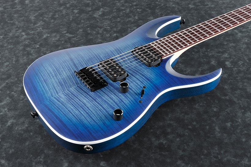 Ibanez RGA Electric Guitar IN Blue Lagoon Burst Flat RGA42FM-BLF - The Guitar World