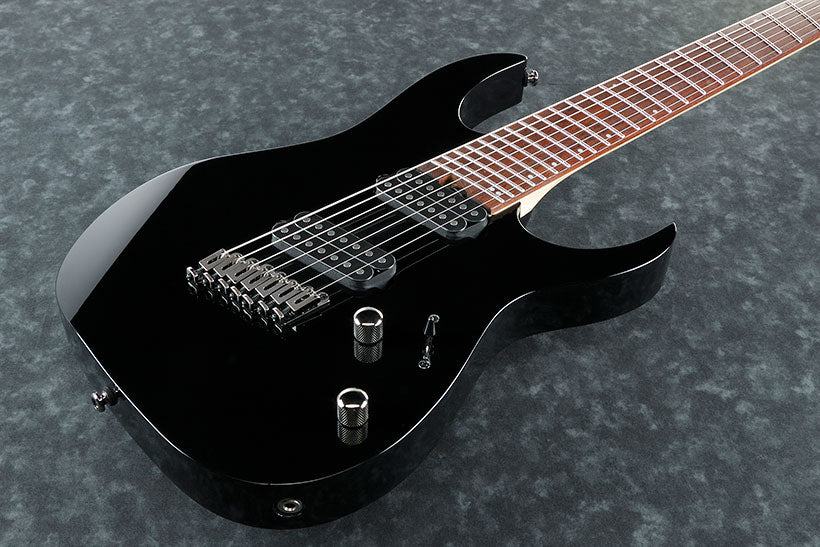 Ibanez RG Multi Scale 7-String Electric Guitar in Gloss Black RGMS7-BK - The Guitar World