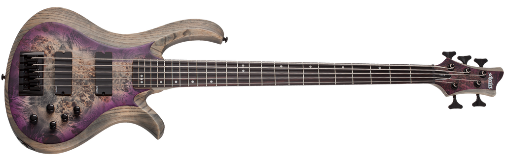 Schecter Riot-5 Electric Bass in Aurora Burst 1452-SHC - The