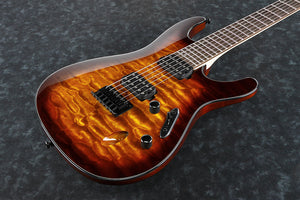 Ibanez S Series Electric Guitar with Quilted Maple Top IN Dragon Eye Burst S621QM-DEB - The Guitar World