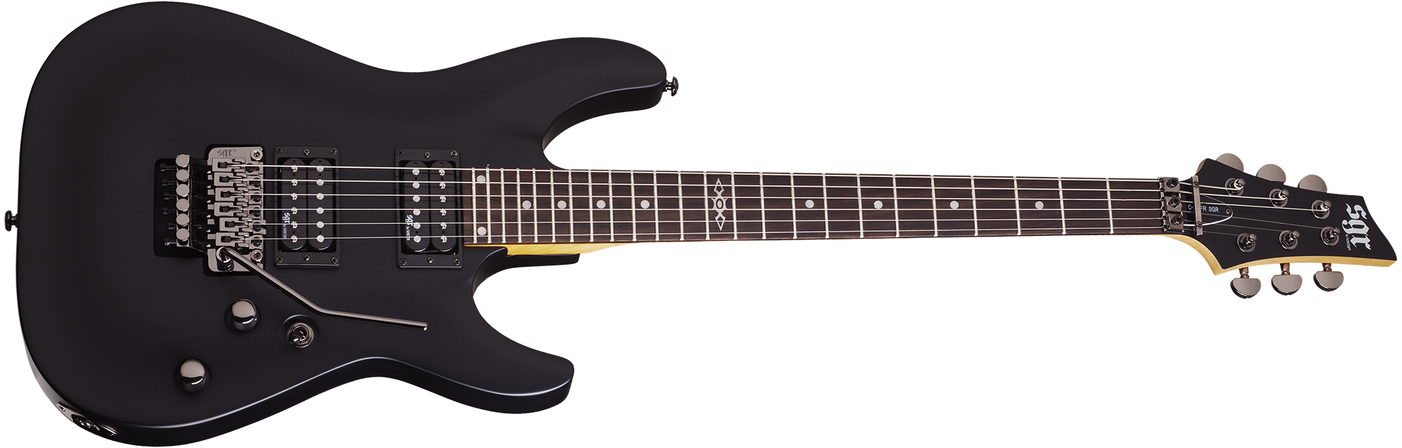 Schecter C 1 FR SGR by Schecter in Midnight Satin Black MSBK SKU