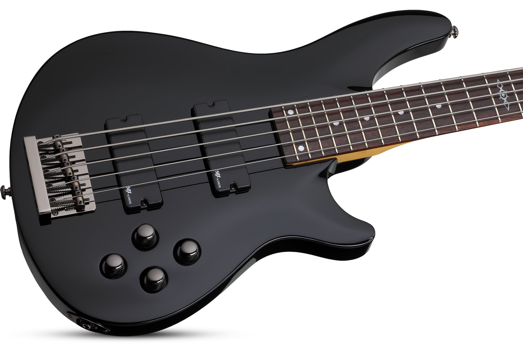 Schecter C-5 SGR by Schecter in Gloss Black BLK SKU 3824 - The Guitar World