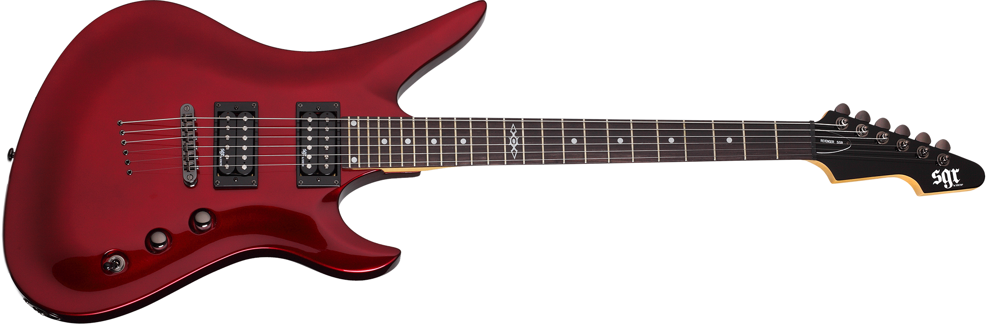 Schecter Avenger SGR by Schecter in Metallic Red MRED SKU 3826 - The Guitar World