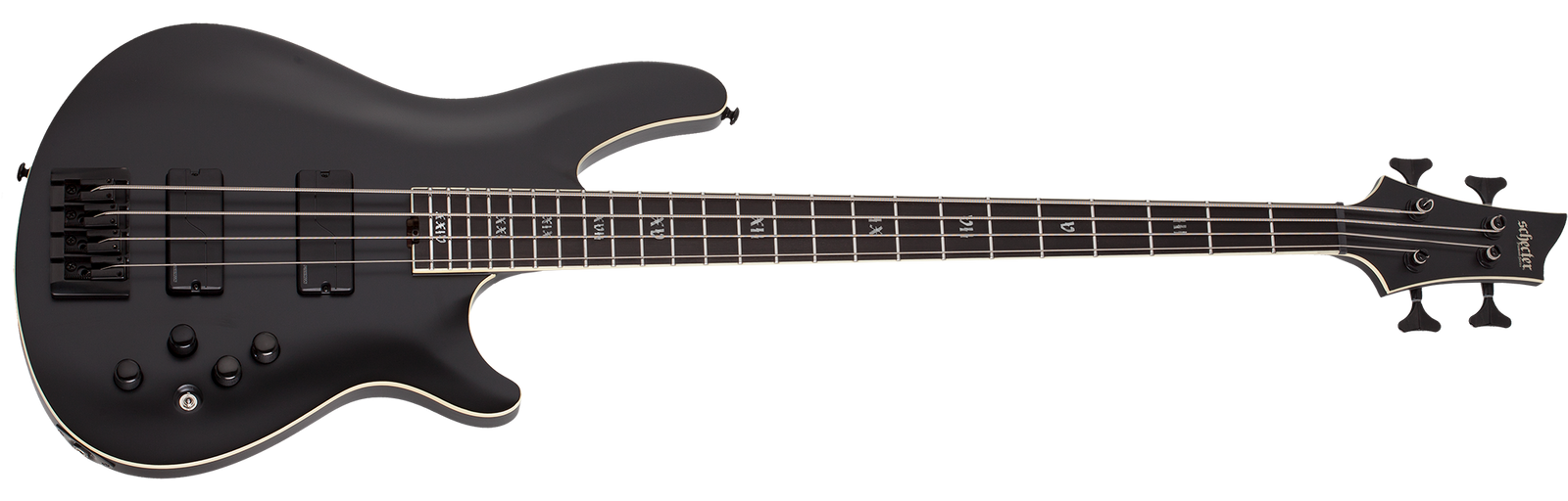 SCHECTER SLS Evil Twin-4 Satin Black 4 STRING BASS - 1392 - The Guitar World