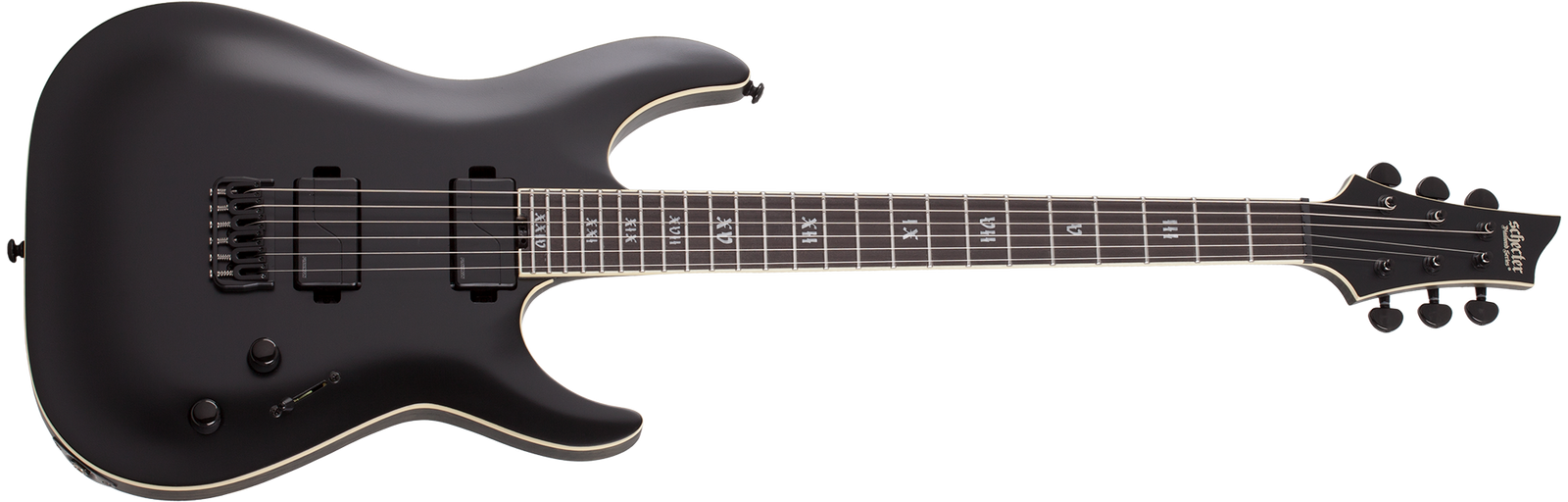 SCHECTER C-1 SLS Evil Twin Satin Black - 1347 - The Guitar World