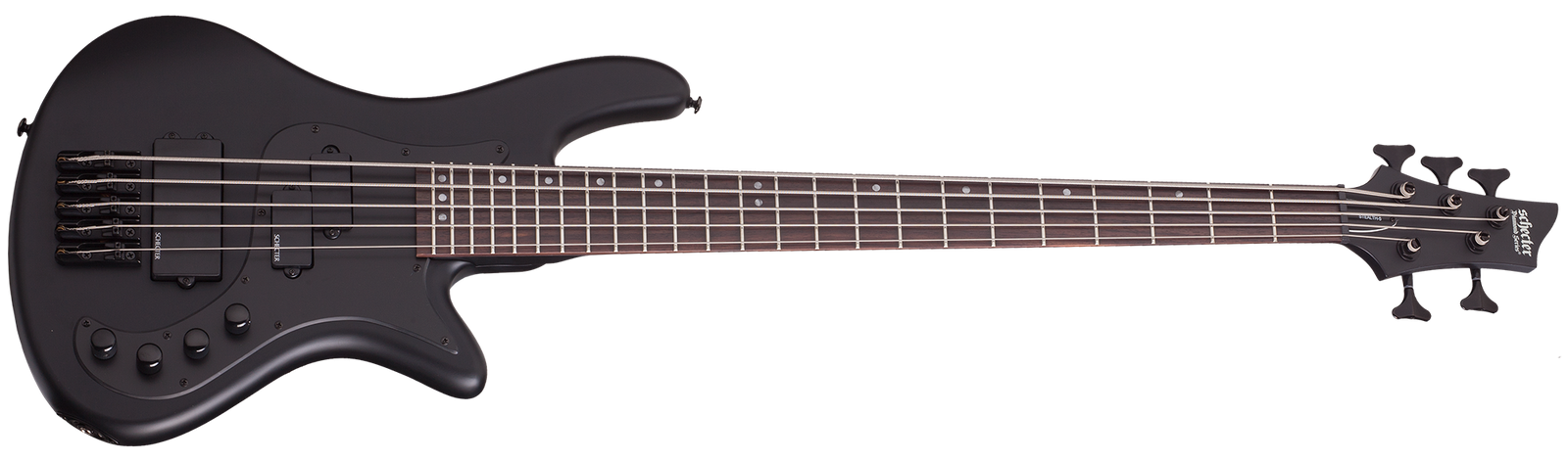 Schecter Stiletto Stealth-5 in Satin Black SBK SKU 2523 - The Guitar World