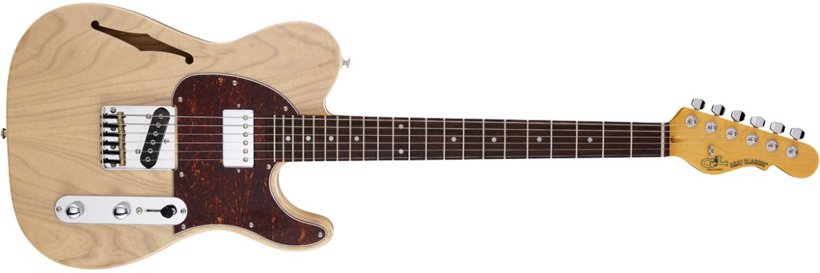G L Tribute ASAT CLASSIC BLUESBOY SEMI HOLLOW in Natural Gloss