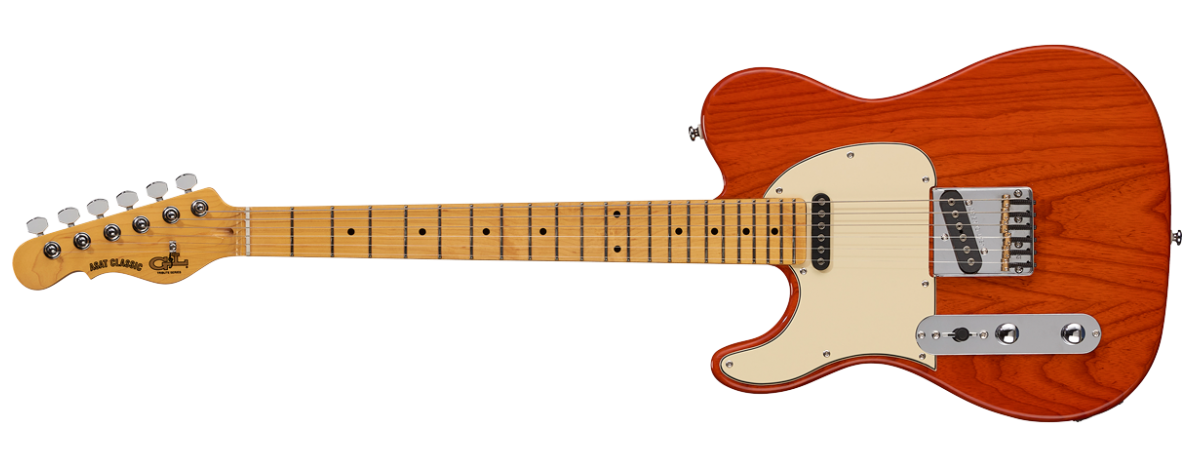 G L Tribute ASAT CLASSIC LEFTY Electric Guitar Clear Orange