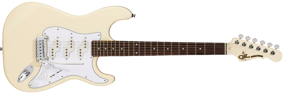 G L Tribute COMANCHE Electric Guitar in Olympic White