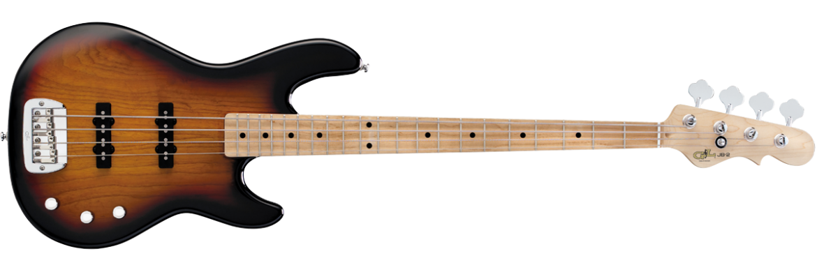 G L Tribute JB 2 BASS in 3 Tone Sunburst