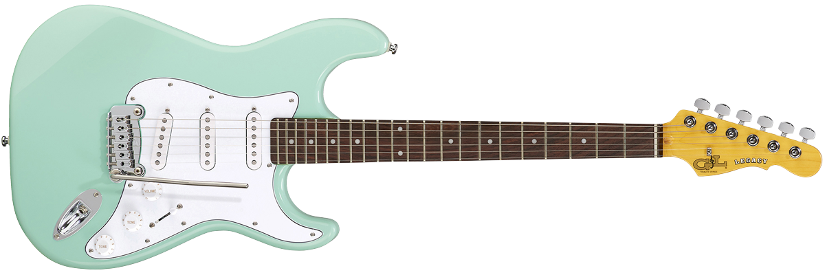 G&L Tribute Legacy Electric Guitar Surf Green Rosewood Fretboard - The Guitar World