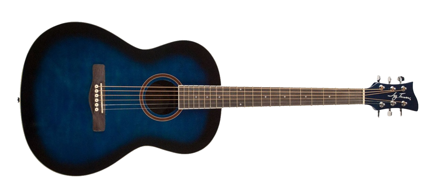 Jay Turser JTA524D-BLSBQ 524 Series 6-string RH Dreadnought Full Size Acoustic Guitar in Blue Burst Quilt