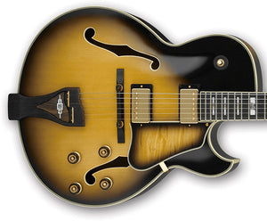 Ibanez LGB300-VYS George Benson Signature Hollow Body Guitar in Vintage Yellow Sunburst - The Guitar World