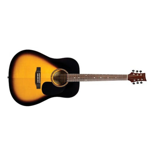 Beavercreek BCTD101VSB 6 String Acoustic Guitar Vintage Sunburst