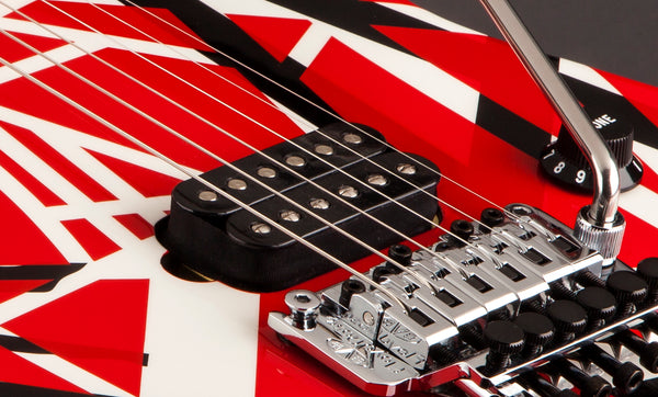 EVH Stripe Series Electric Guitar in Red Black and White The Guitar World