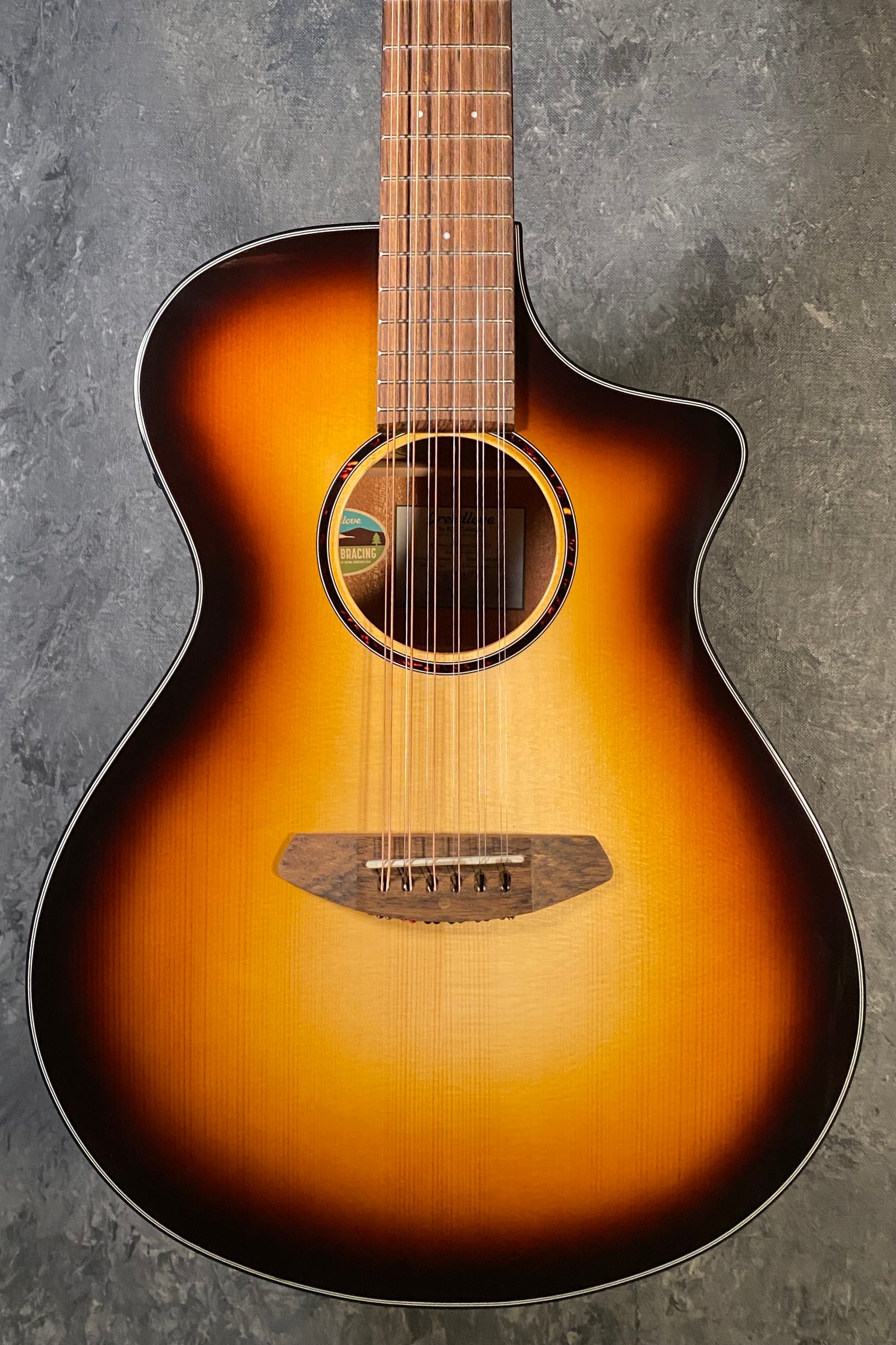 Breedlove Discovery S Concert 12 String Acoustic Electric Guitar in Edgeburst DSCN44XCEEUAM 