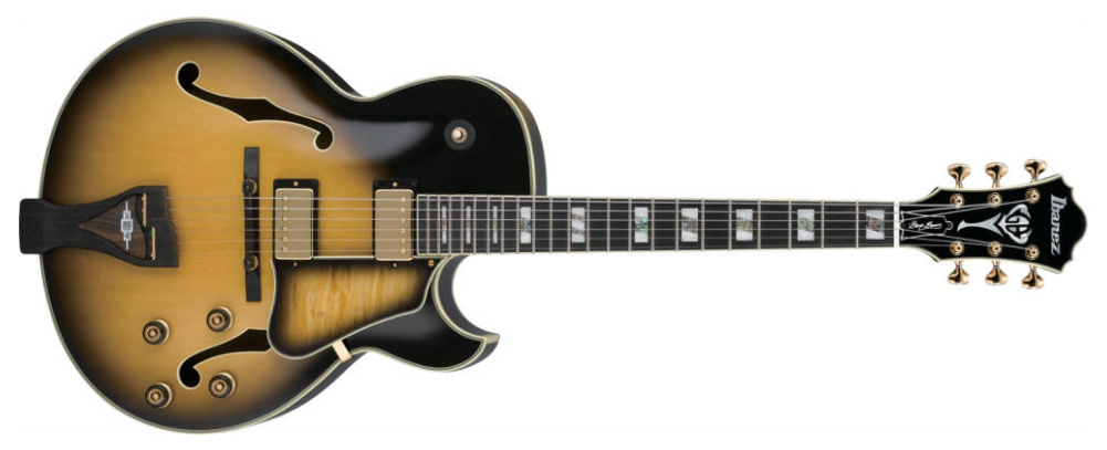 Ibanez LGB300-VYS George Benson Signature Hollow Body Guitar in Vintage Yellow Sunburst - The Guitar World