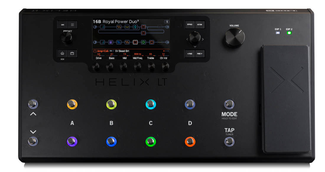 Line 6 Helix LT Amp & FX Pedal Board