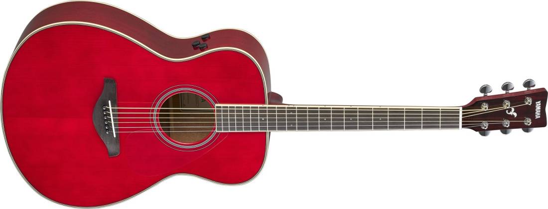 Yamaha FS TransAcoustic Guitar w/Solid Spruce Top - Ruby Red FSTA RR