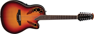 Ovation Standard Elite 12-String Acoustic - New England Burst 2758AX-NEB - The Guitar World