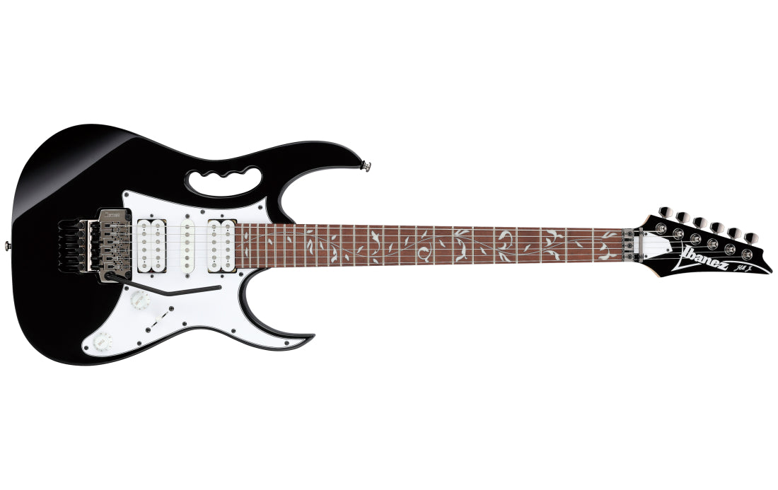 Ibanez JEM Junior Steve Vai Signature Electric Guitar with Vine Inlay - Black JEMJRBK