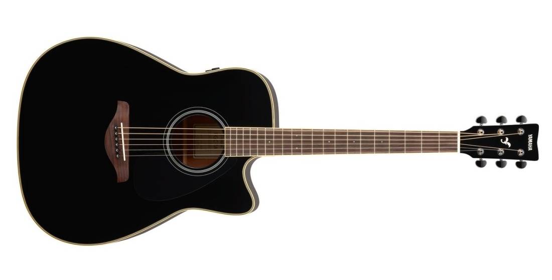 Yamaha FG TransAcoustic Cutaway Acoustic Guitar - Black FGCTA BL