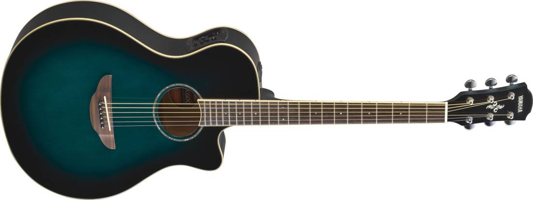 Yamaha APX600 Thinline Acoustic Electric Guitar - Oriental Blue