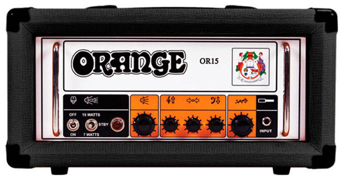 Orange OR15H-BK 15 Watt Guitar Amp Head in Black - The Guitar World