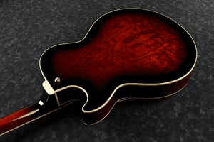 Ibanez AG95QADBS Artcore Expressionist AG Hollow Body Guitar - Dark Brown Sunburst