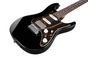 Ibanez AZ Prestige Electric Guitar with Case in Black AZ2204NBK