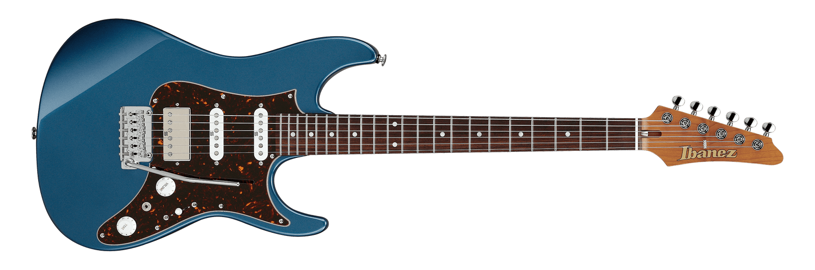 Ibanez AZ Prestige  Electric Guitar with Case in Prussian Blue Metallic AZ2204NPBM