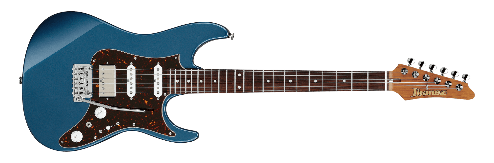 Ibanez AZ Prestige  Electric Guitar with Case in Prussian Blue Metallic AZ2204NPBM