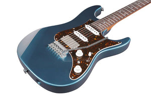 Ibanez AZ Prestige Electric Guitar with Case in Prussian Blue Metallic AZ2204NPBM