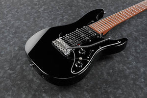 Ibanez AZ Prestige 7 String Electric Guitar with Case in Black AZ24047BK